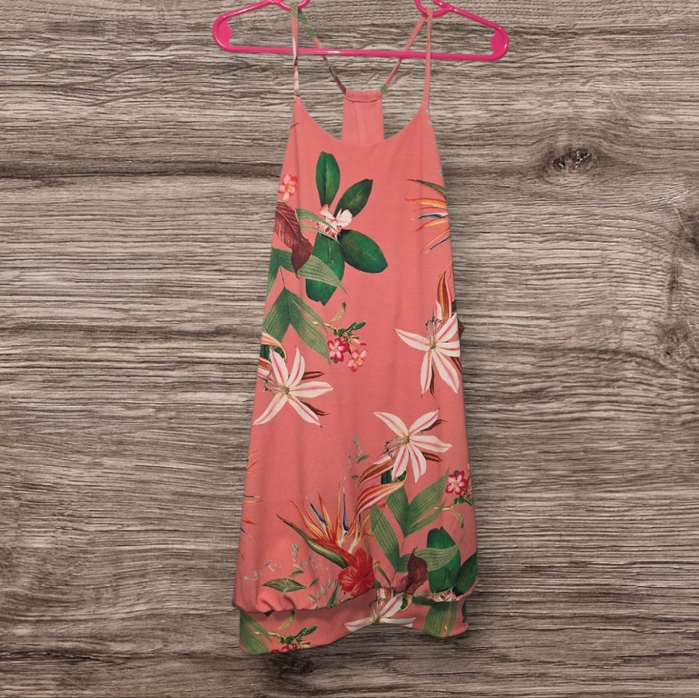 Express Pink Floral Tank Top